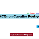 MCQs on Cavalier Poetry